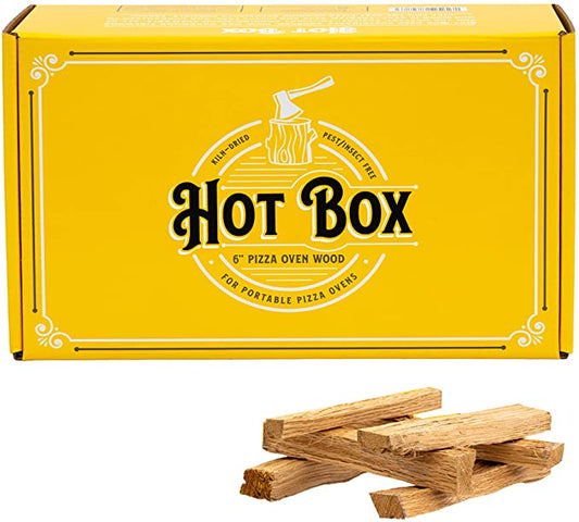 Pizza Oven Wood – 6 Inch, Mini-Cut (1 Box) - Hot Box